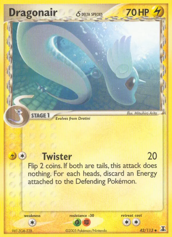Carta Dragonair δ, número 42/113 da coleção Delta Species