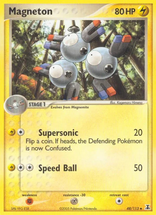 Carta Magneton, número 48/113 da coleção Delta Species