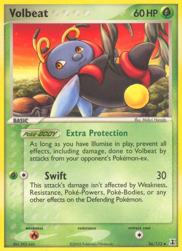 Carta Volbeat, número 56/113 da coleção Delta Species