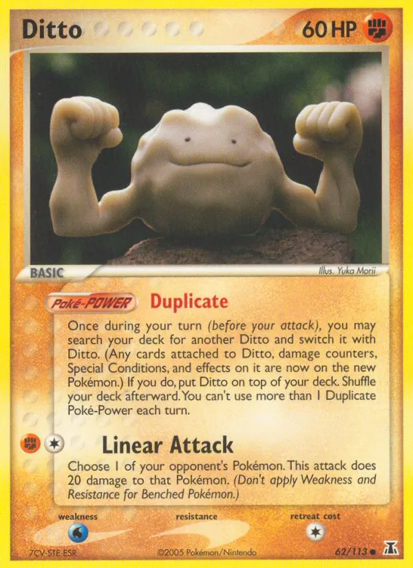 Carta Ditto, número 62/113 da coleção Delta Species