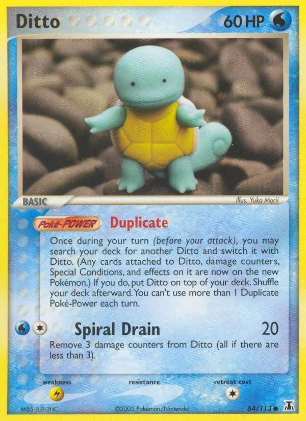 Carta Ditto, número 64/113 da coleção Delta Species