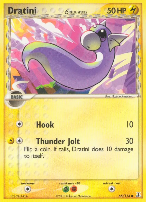 Carta Dratini δ, número 65/113 da coleção Delta Species