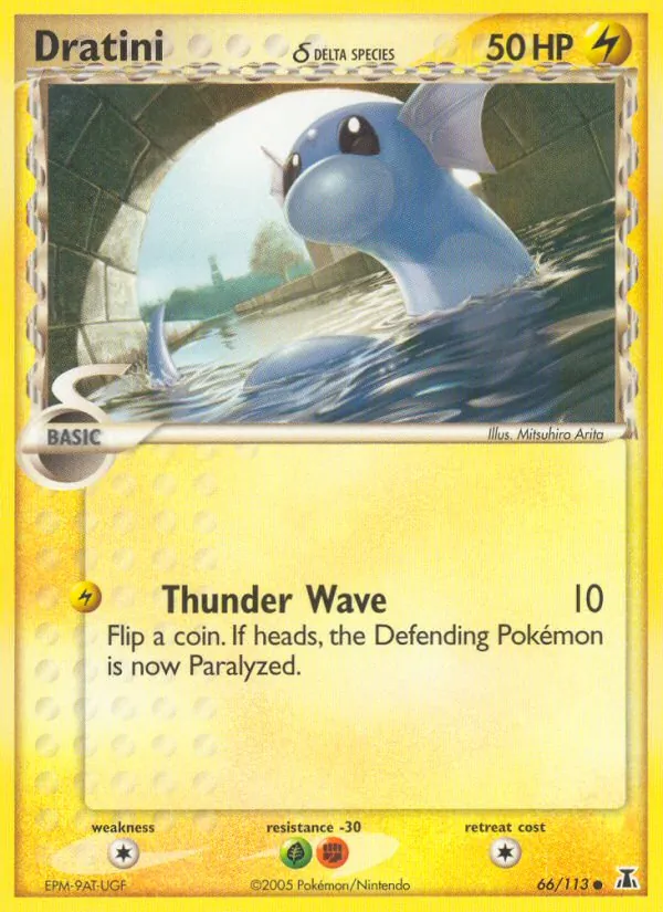 Carta Dratini δ, número 66/113 da coleção Delta Species