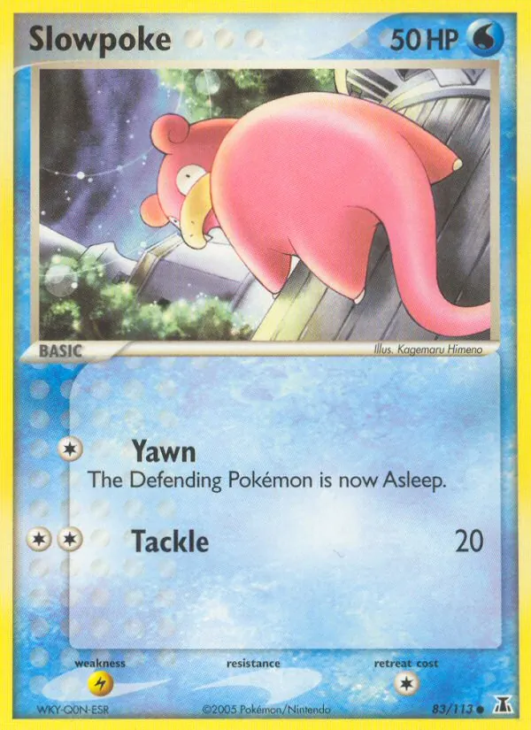 Carta Slowpoke, número 83/113 da coleção Delta Species