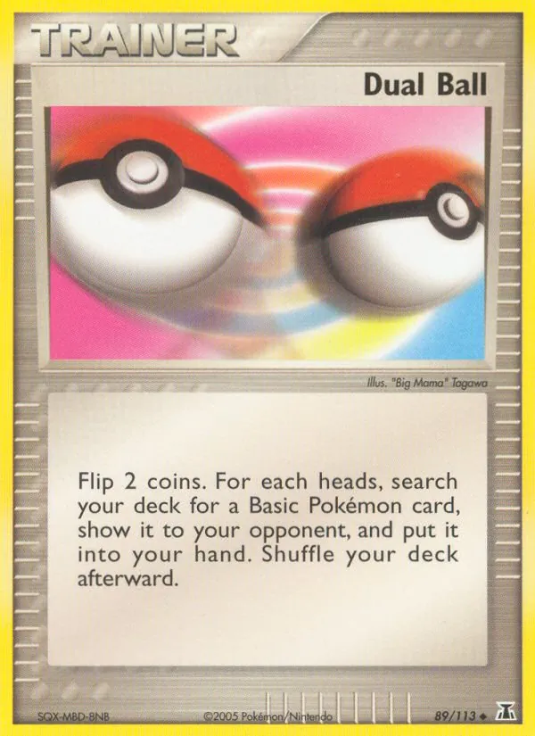 Carta Dual Ball, número 89/113 da coleção Delta Species