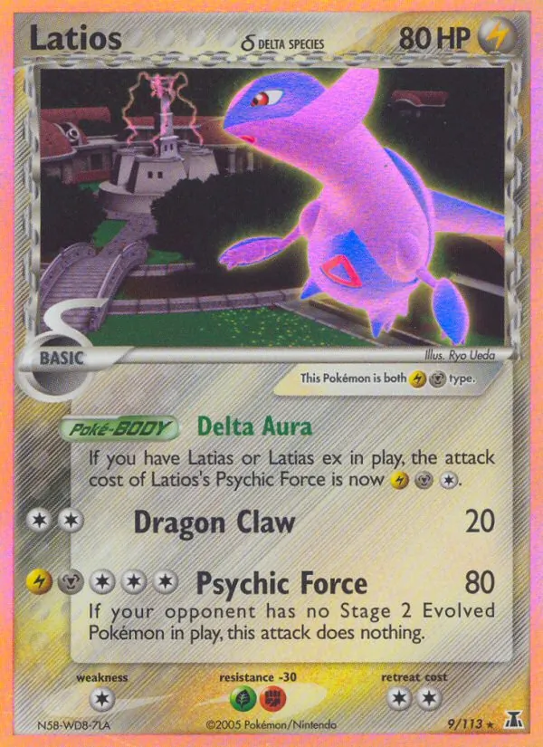 Carta Latios δ, número 9/113 da coleção Delta Species