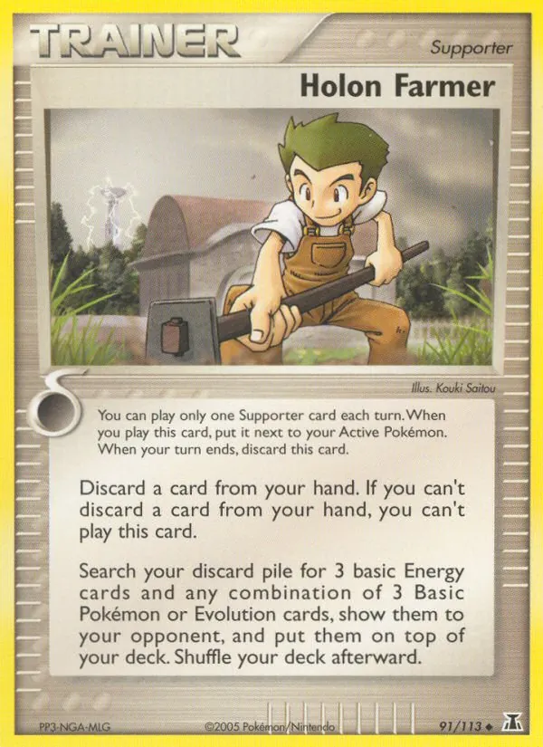 Carta Holon Farmer, número 91/113 da coleção Delta Species