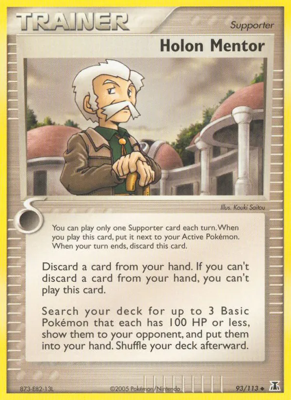 Carta Holon Mentor, número 93/113 da coleção Delta Species