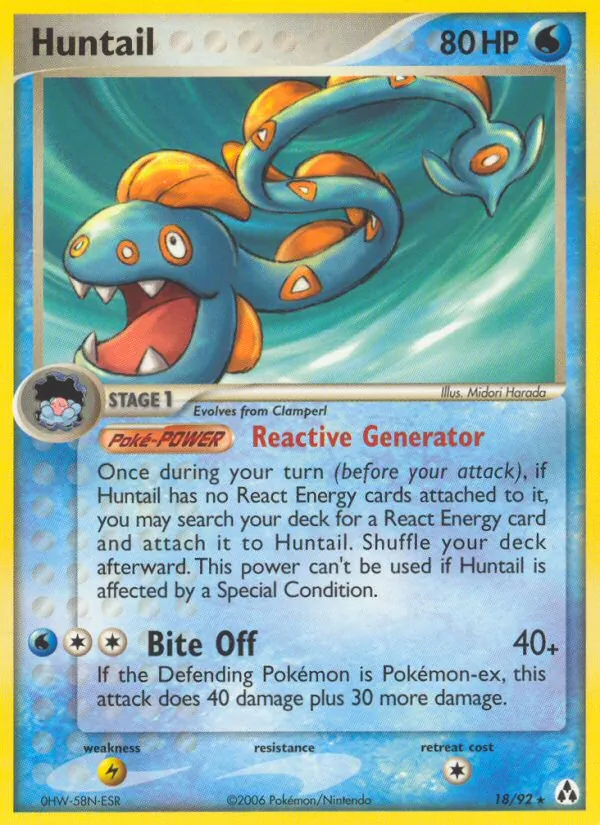 Carta Huntail, número 18/92 da coleção Legend Maker
