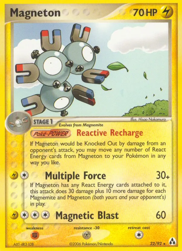 Carta Magneton, número 22/92 da coleção Legend Maker