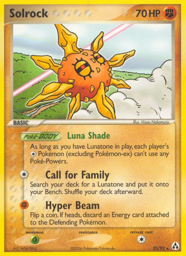 Carta Solrock, número 25/92 da coleção Legend Maker