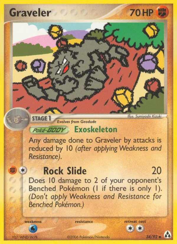 Carta Graveler, número 34/92 da coleção Legend Maker