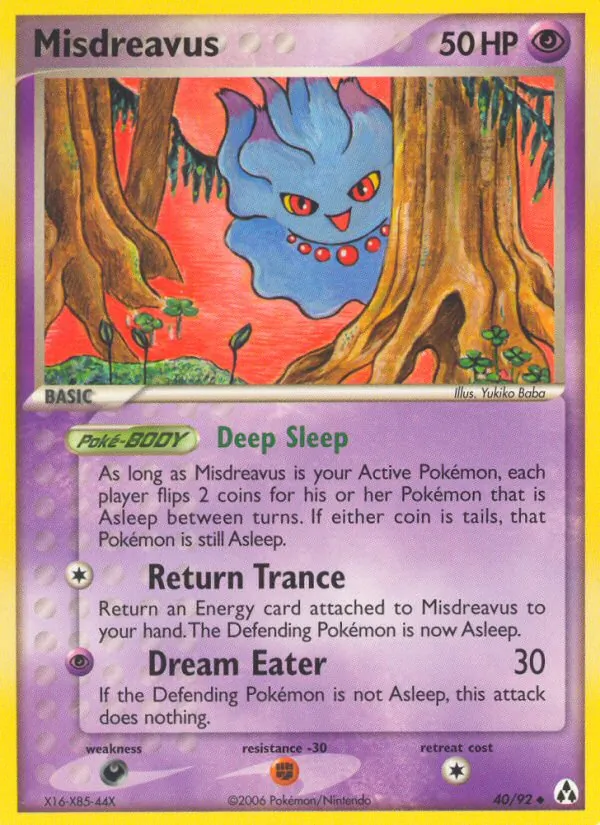Carta Misdreavus, número 40/92 da coleção Legend Maker