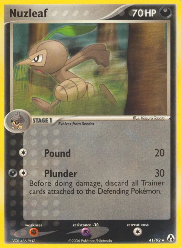 Carta Nuzleaf, número 41/92 da coleção Legend Maker