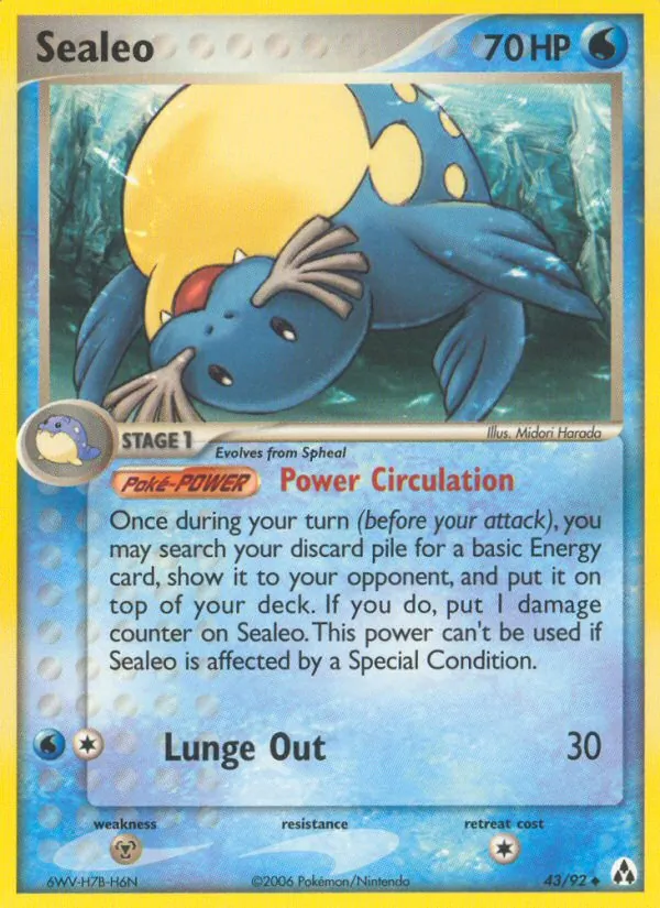 Carta Sealeo, número 43/92 da coleção Legend Maker