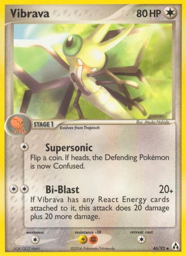 Carta Vibrava, número 46/92 da coleção Legend Maker