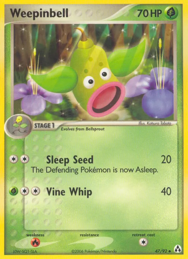 Carta Weepinbell, número 47/92 da coleção Legend Maker