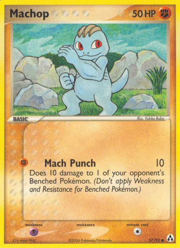 Carta Machop, número 57/92 da coleção Legend Maker