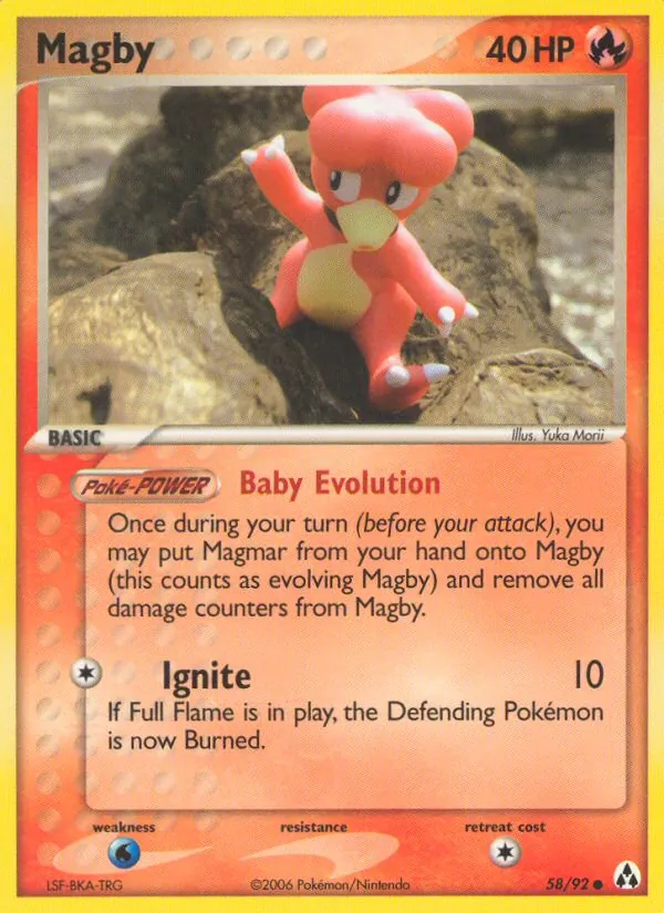 Carta Magby, número 58/92 da coleção Legend Maker
