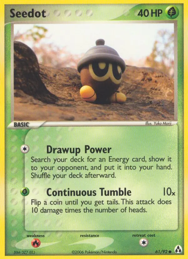 Carta Seedot, número 61/92 da coleção Legend Maker