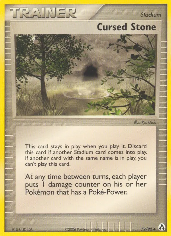 Carta Cursed Stone, número 72/92 da coleção Legend Maker