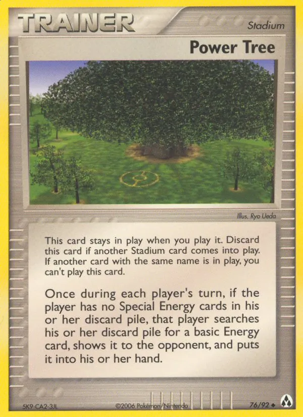 Carta Power Tree, número 76/92 da coleção Legend Maker