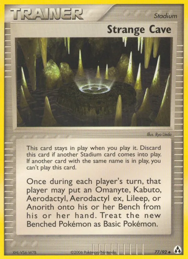 Carta Strange Cave, número 77/92 da coleção Legend Maker