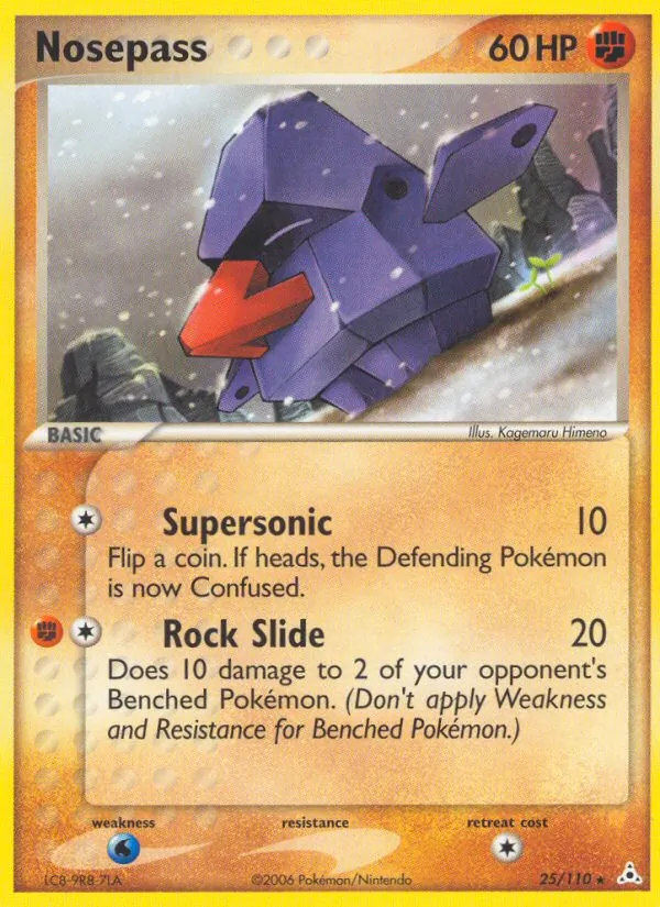 Carta Nosepass, número 25/110 da coleção Holon Phantoms