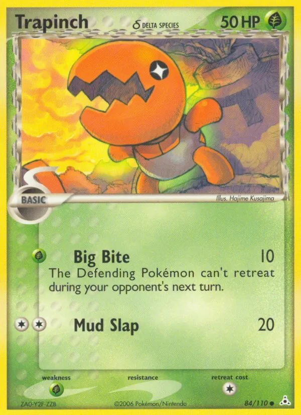 Carta Trapinch δ, número 84/110 da coleção Holon Phantoms