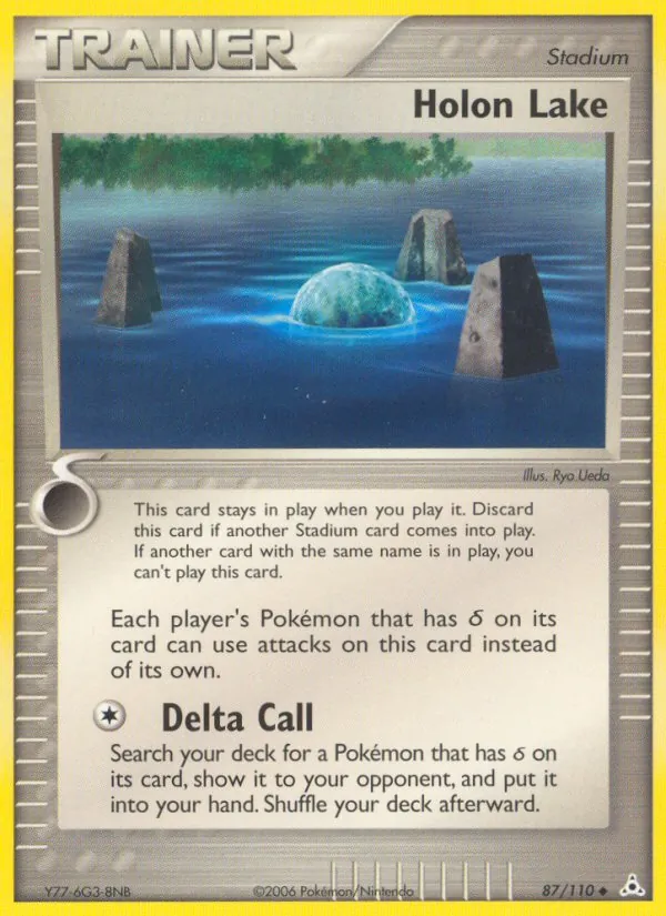 Carta Holon Lake, número 87/110 da coleção Holon Phantoms
