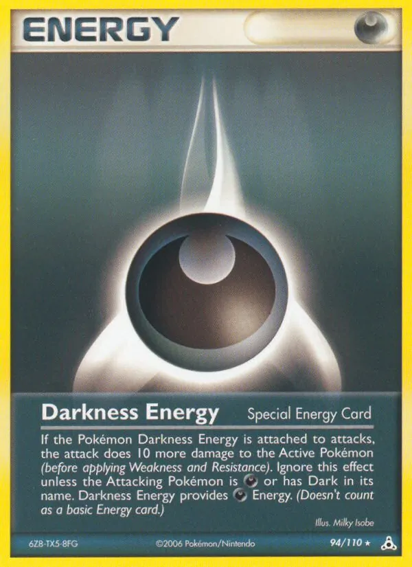 Carta Darkness Energy, número 94/110 da coleção Holon Phantoms