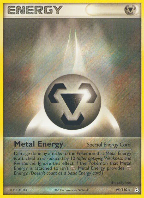 Carta Metal Energy, número 95/110 da coleção Holon Phantoms