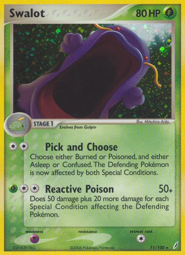 Carta Swalot, número 11/100 da coleção Crystal Guardians