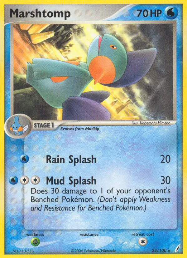 Carta Marshtomp, número 24/100 da coleção Crystal Guardians