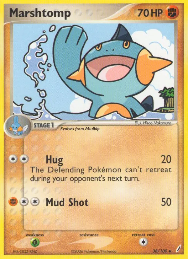 Carta Marshtomp, número 38/100 da coleção Crystal Guardians