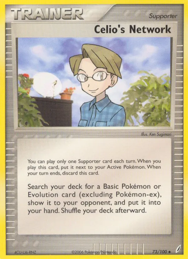Carta Celio's Network, número 73/100 da coleção Crystal Guardians