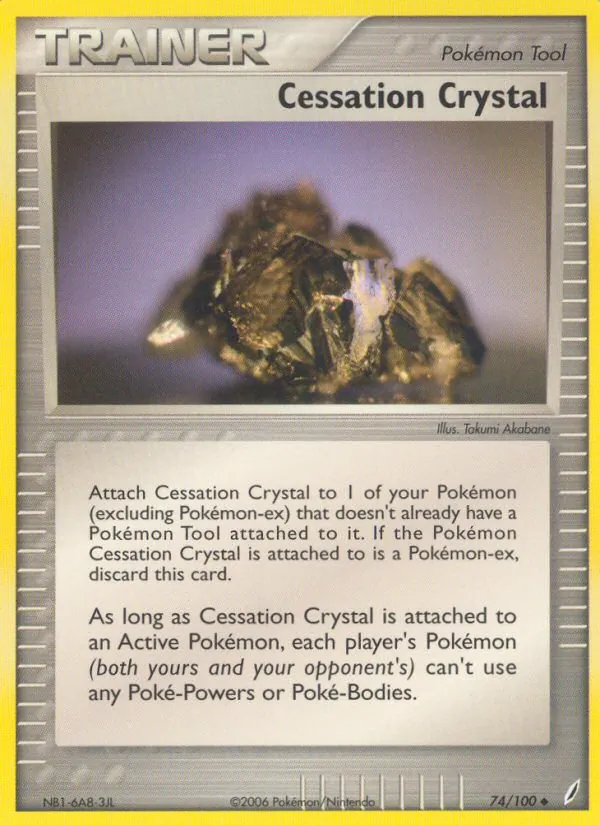 Carta Cessation Crystal, número 74/100 da coleção Crystal Guardians