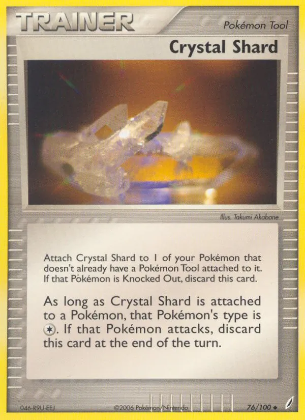Carta Crystal Shard, número 76/100 da coleção Crystal Guardians