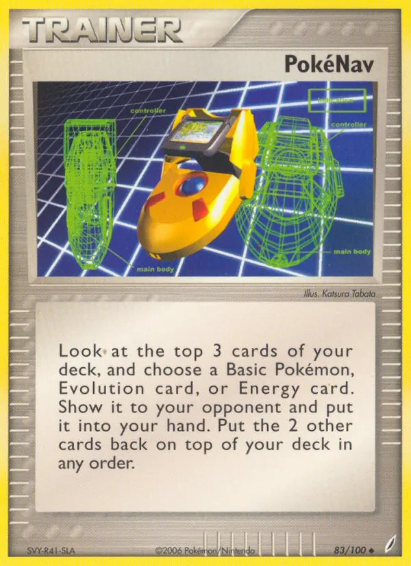 Carta PokéNav, número 83/100 da coleção Crystal Guardians