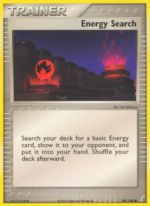 Carta Energy Search, número 86/100 da coleção Crystal Guardians