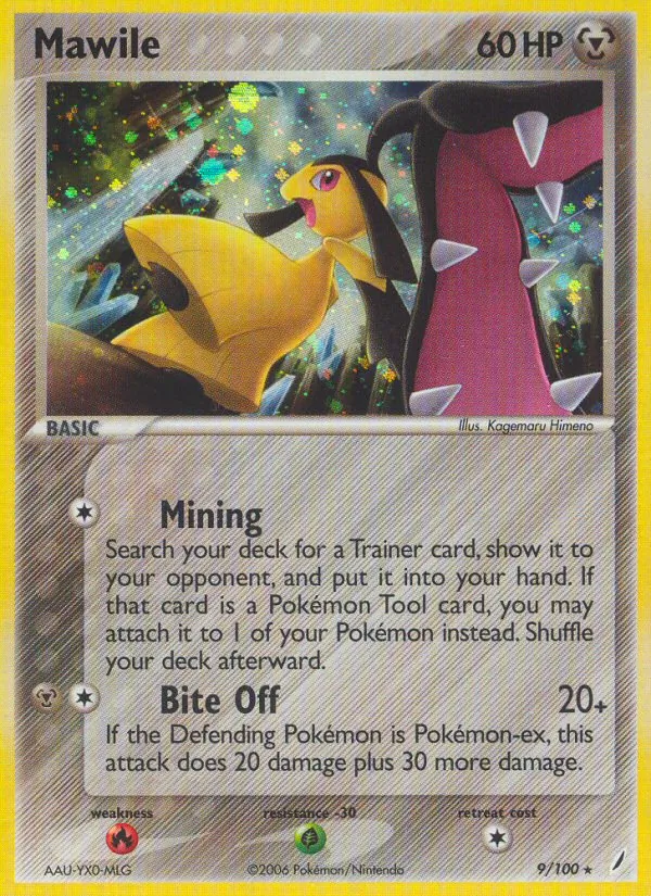 Carta Mawile, número 9/100 da coleção Crystal Guardians