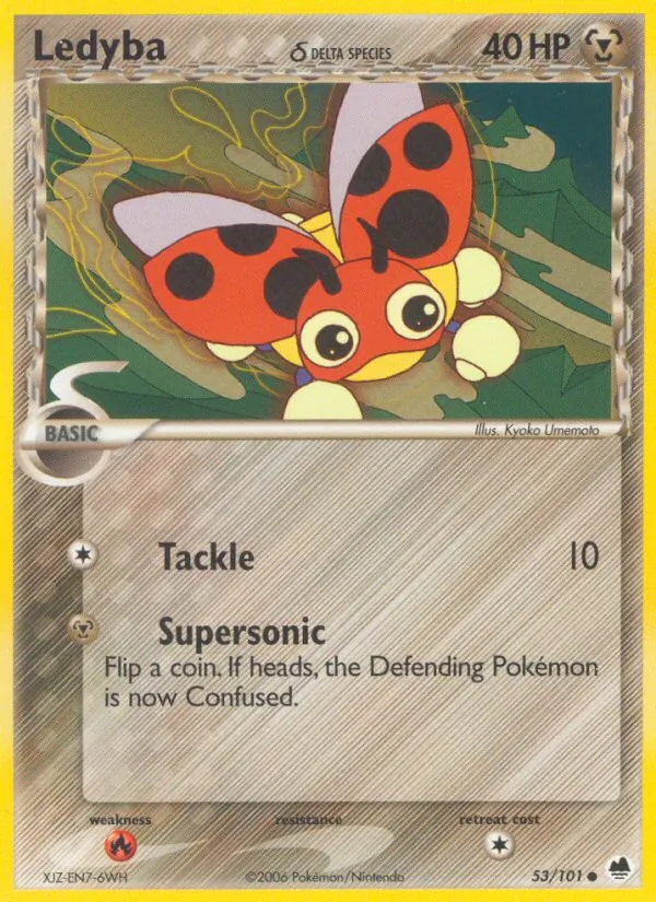 Carta Ledyba δ, número 53/101 da coleção Dragon Frontiers
