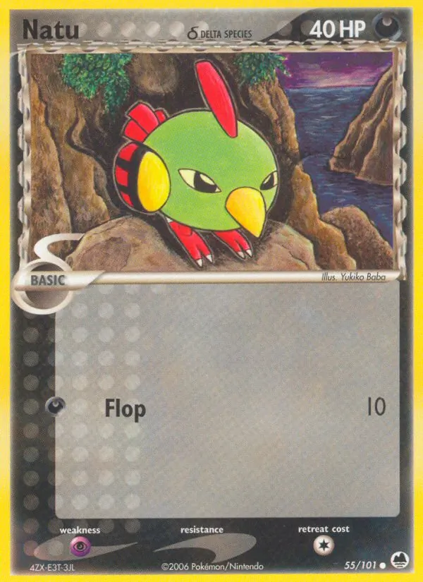 Carta Natu δ, número 55/101 da coleção Dragon Frontiers