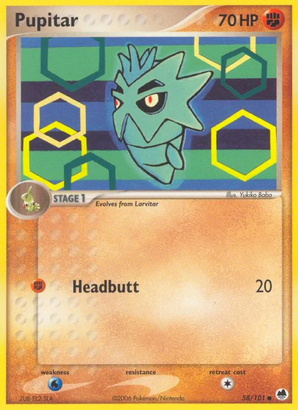 Carta Pupitar, número 58/101 da coleção Dragon Frontiers