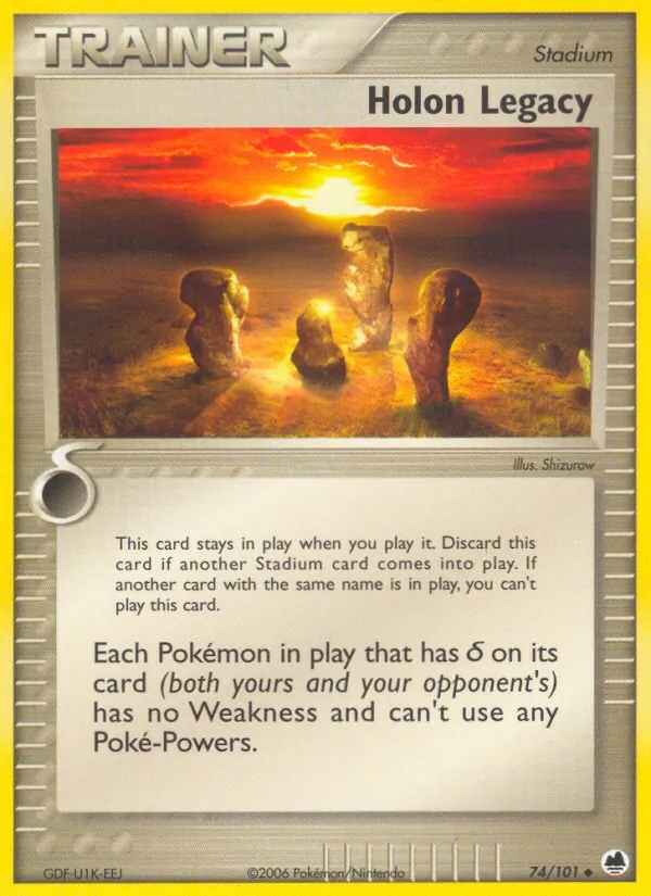 Carta Holon Legacy, número 74/101 da coleção Dragon Frontiers
