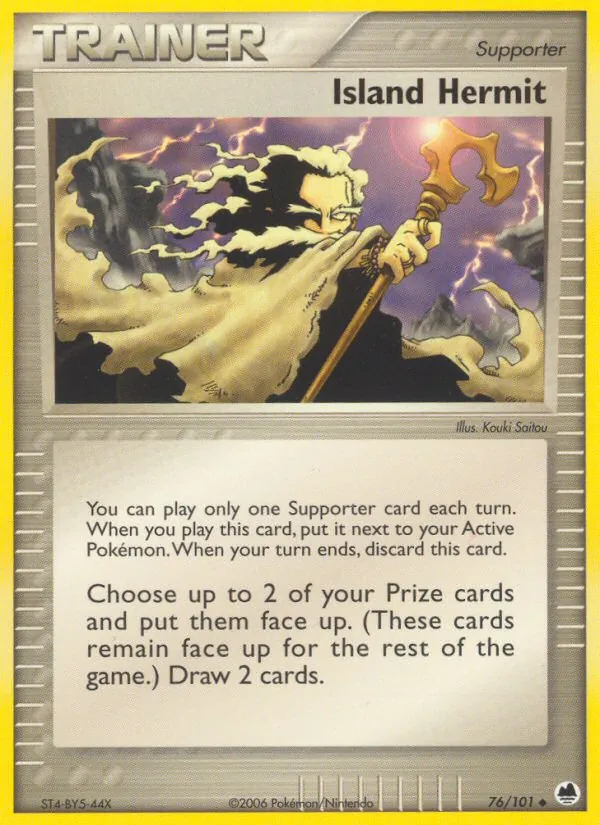 Carta Island Hermit, número 76/101 da coleção Dragon Frontiers