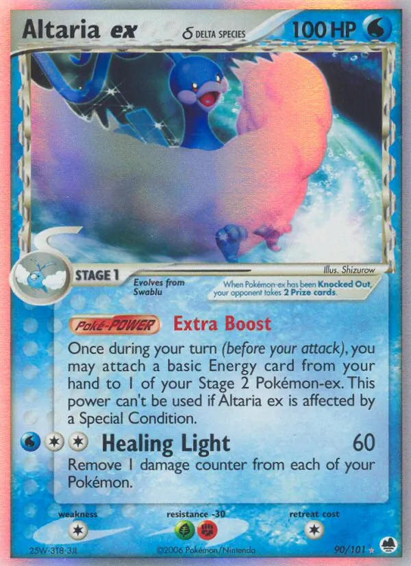 Carta Altaria ex δ, número 90/101 da coleção Dragon Frontiers