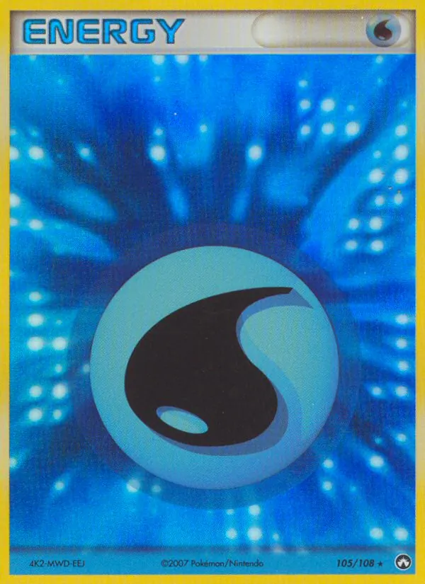Carta Water Energy, número 105/108 da coleção Power Keepers