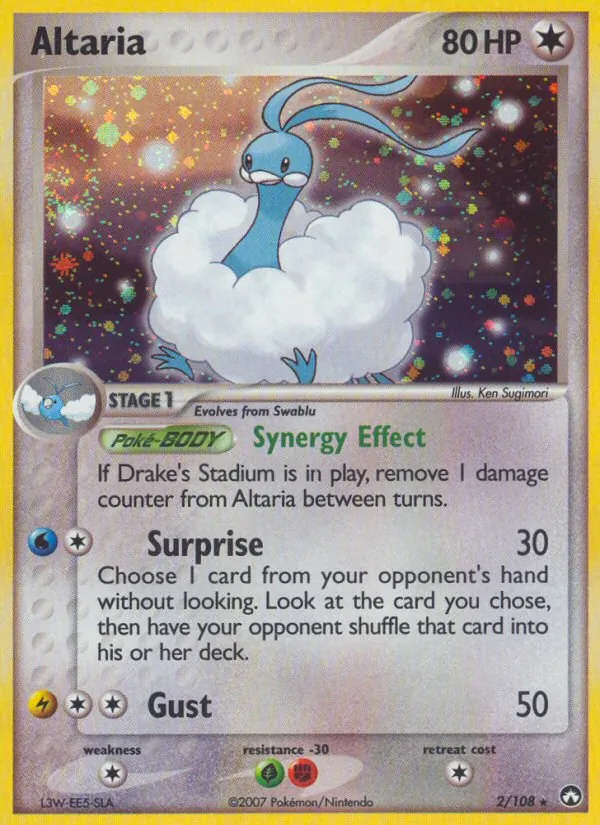 Carta Altaria, número 2/108 da coleção Power Keepers