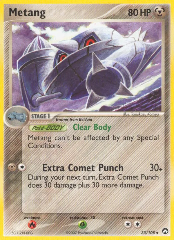 Carta Metang, número 35/108 da coleção Power Keepers